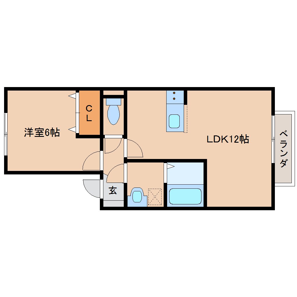 八木西口駅 徒歩16分 2階の物件間取画像