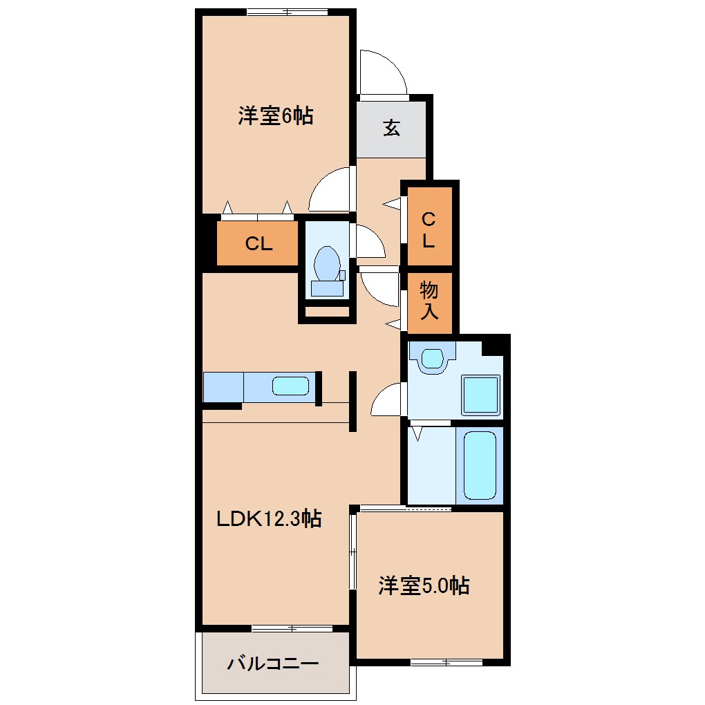 耳成駅 徒歩10分 1階の物件間取画像