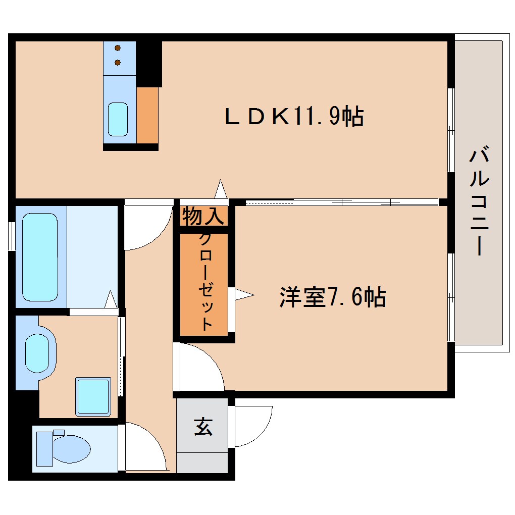 耳成駅 徒歩1分 2階の物件間取画像