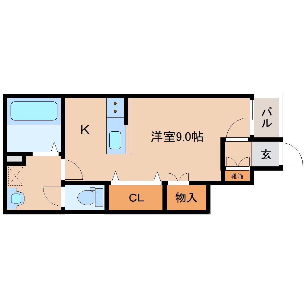 畝傍御陵前駅 徒歩8分 1階の物件間取画像