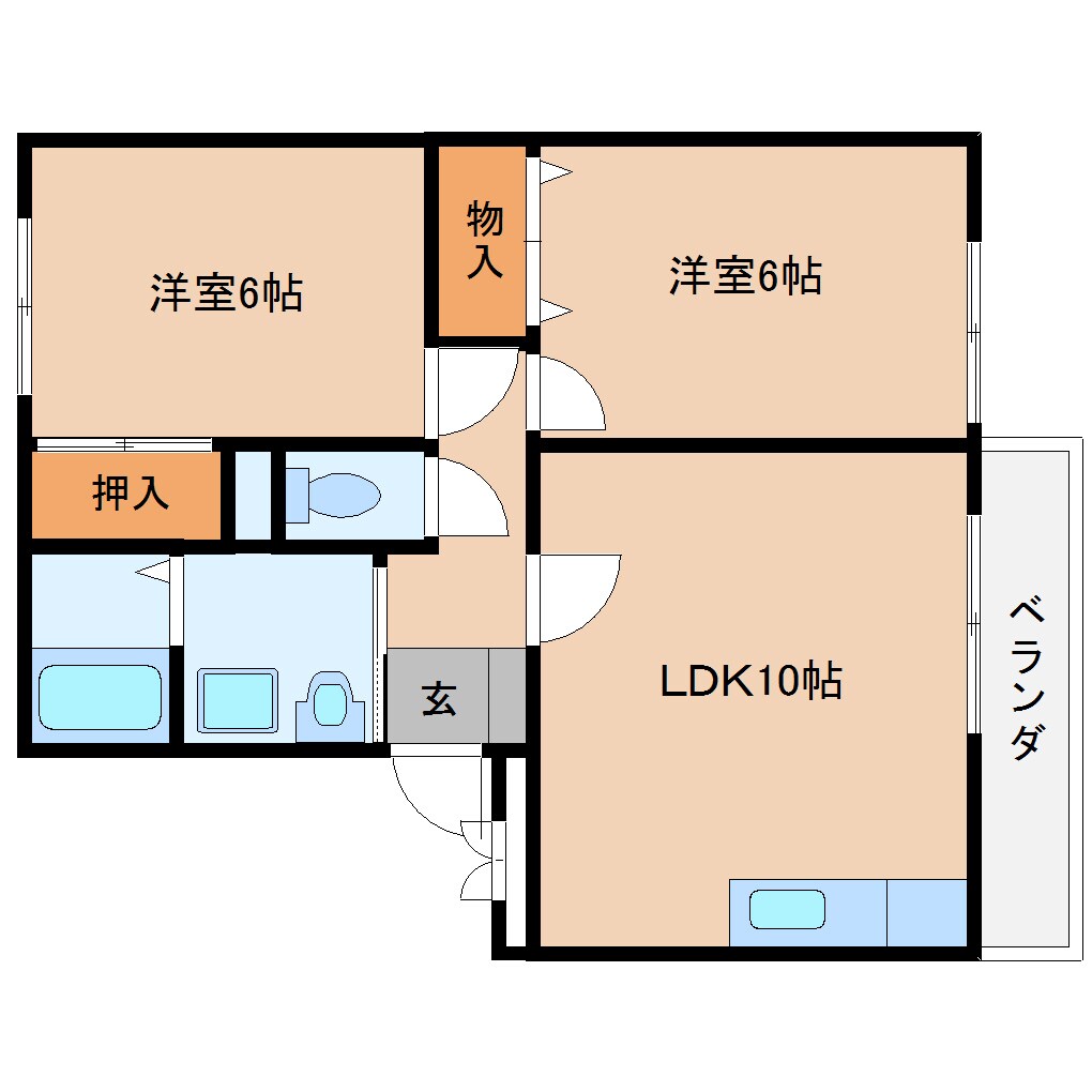 桜井駅 徒歩11分 2階の物件間取画像