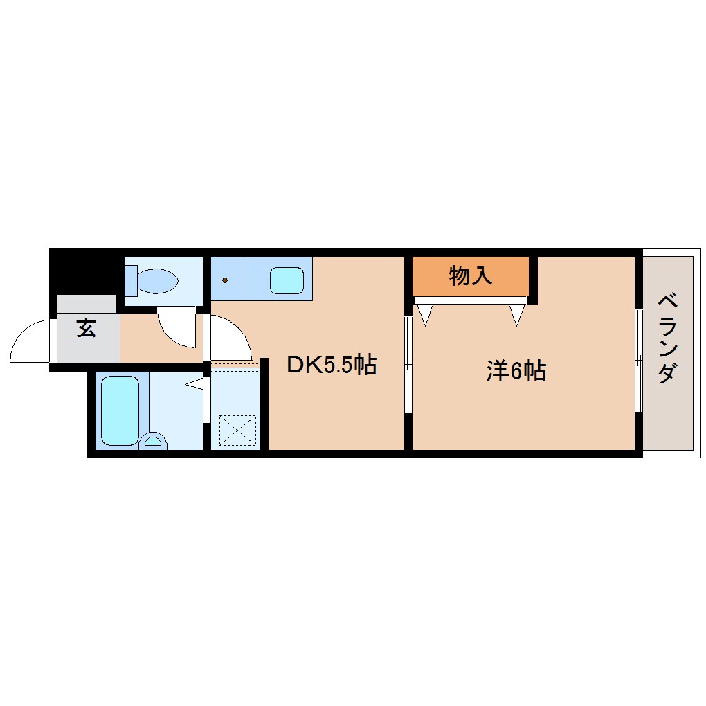 奈良県桜井市大字川合マンション 3階の物件間取画像