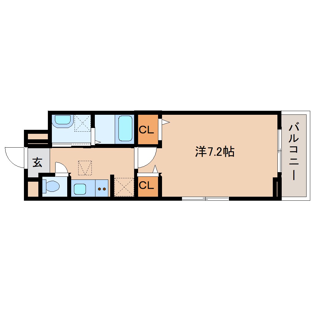 奈良県桜井市大字東新堂アパート 1階の物件間取画像