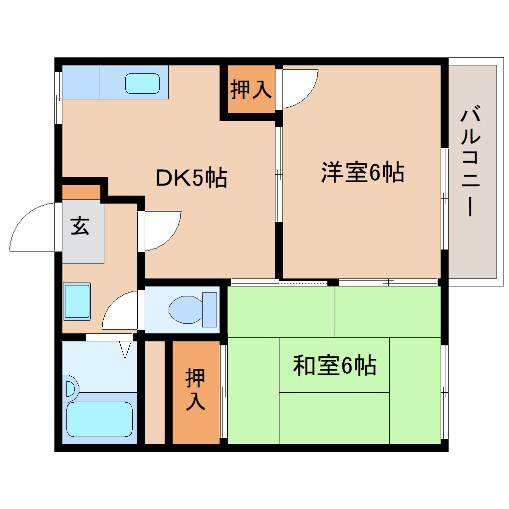 天理駅 バス8分  乙木口下車：停歩5分 2階の物件間取画像