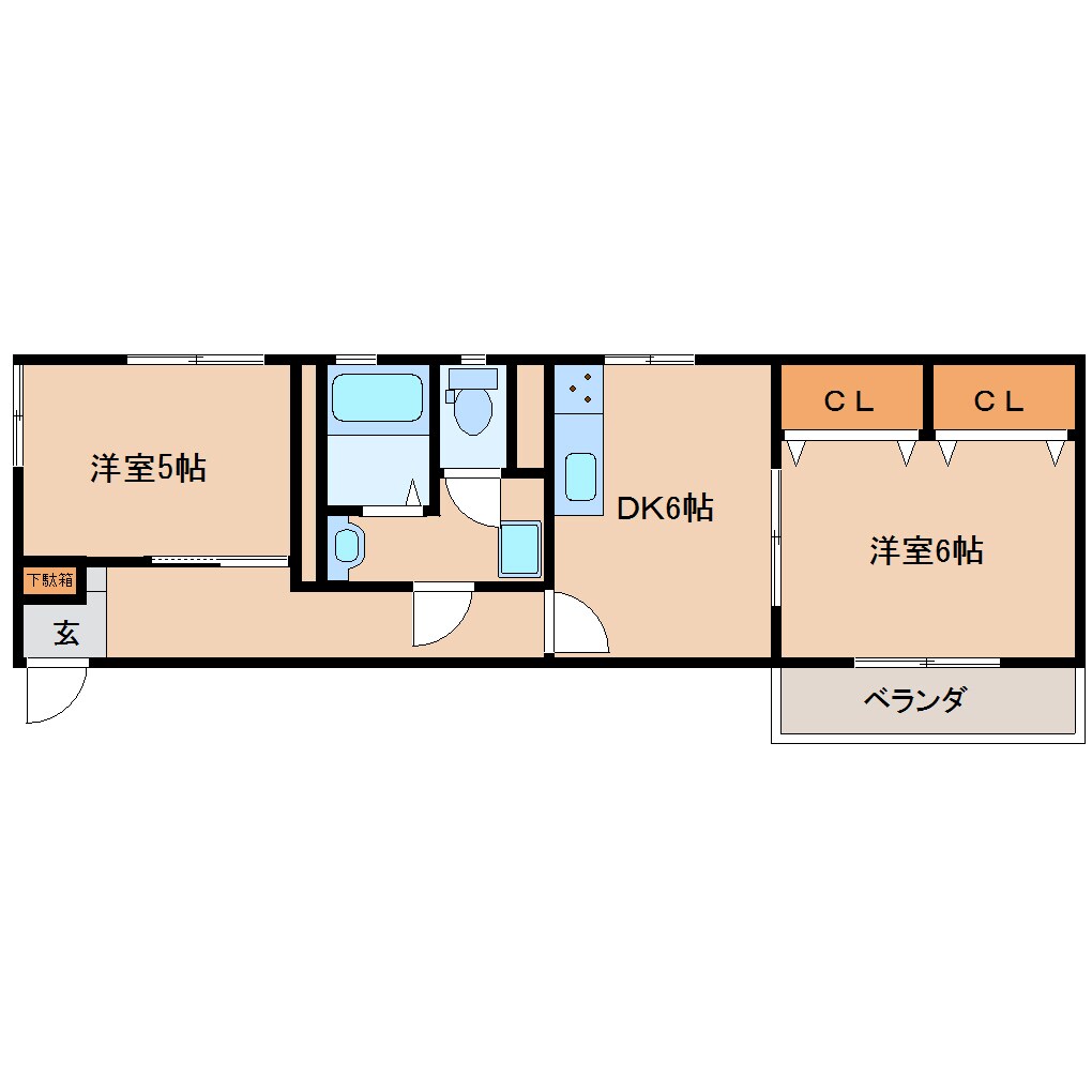 天理駅 徒歩15分 1階の物件間取画像