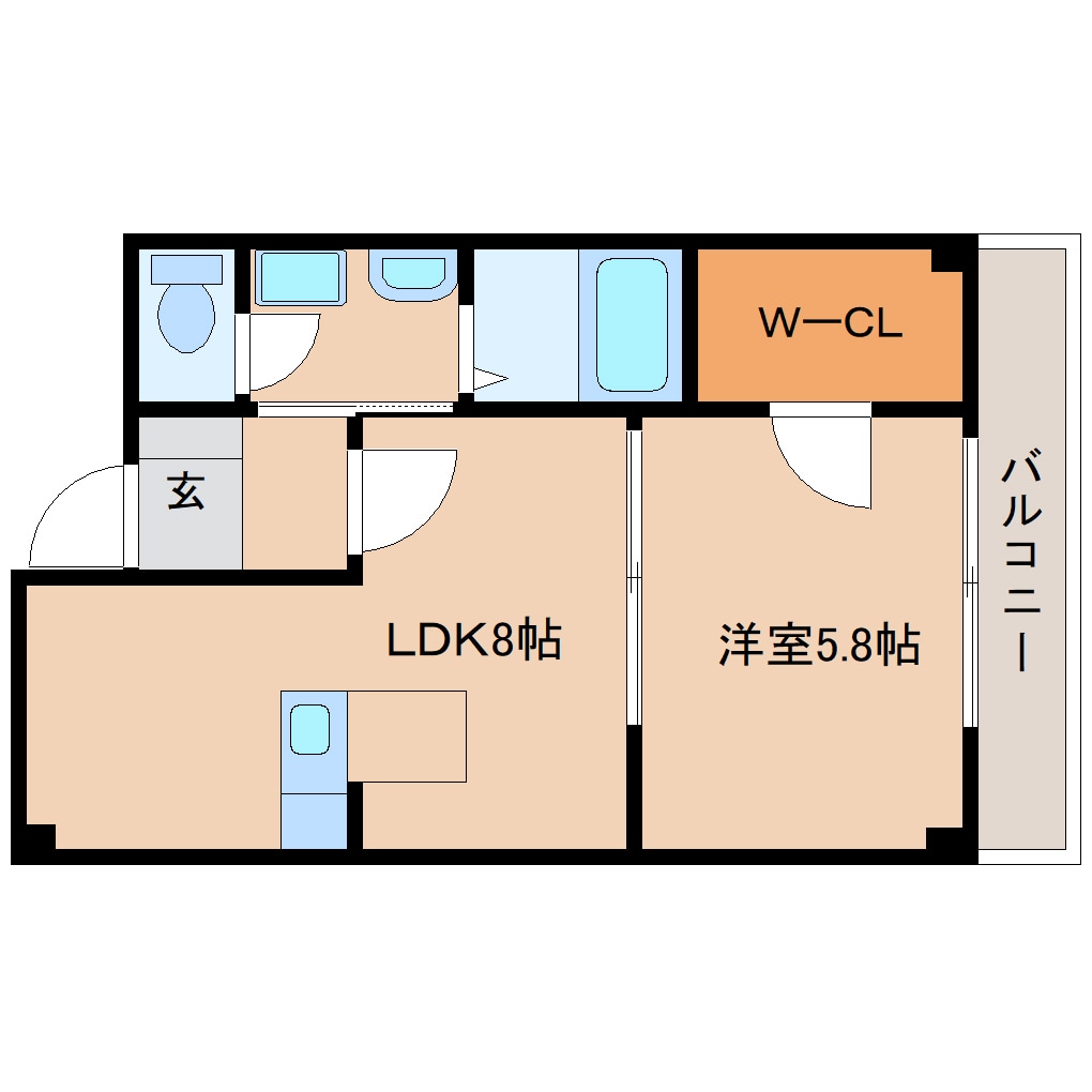 奈良県天理市前栽町マンション 1階の物件間取画像