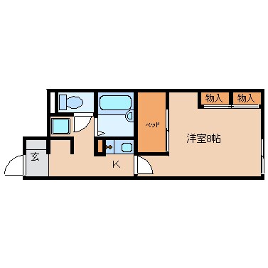 前栽駅 徒歩14分 1階の物件間取画像