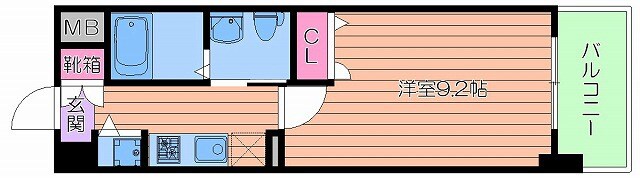 ルクレ京橋の物件間取画像
