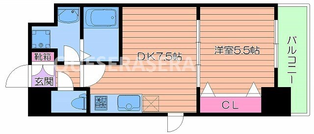 ブランブリエ京橋の物件間取画像