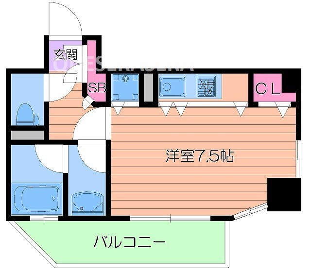 アクティコート・クリスタル京橋の物件間取画像