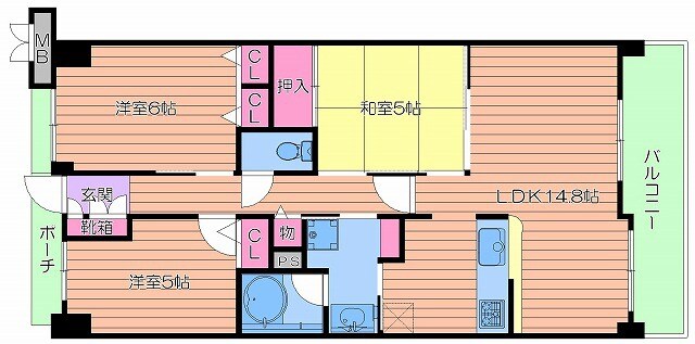 レジディア都島Ⅱの物件間取画像