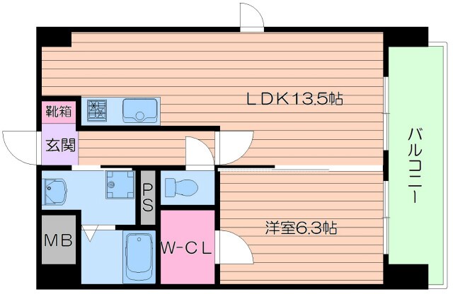 ラベニールの物件間取画像