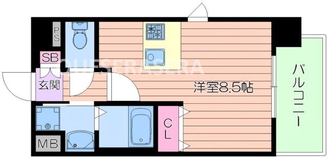 プレサンス大阪城公園ファーストシートの物件間取画像