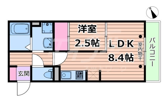 ハナミズキの物件間取画像