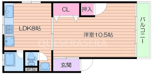 都島コーポラスの物件間取画像