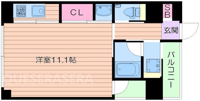 モートレイン土佐堀通の物件間取画像