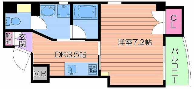 グランドールハタダビルディングⅡの物件間取画像