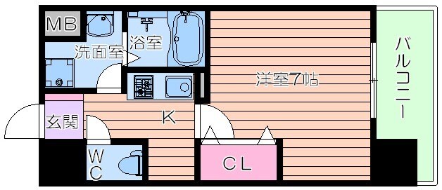 レークス大阪城イーストの物件間取画像
