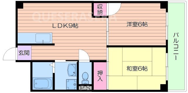 旭高殿ハイツの物件間取画像