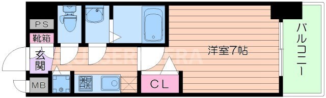 プレサンス水都OKAWAの物件間取画像