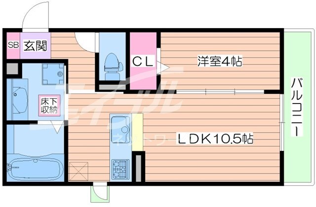 サクラーレ銀橋の物件間取画像