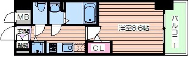 プレサンス梅田北オールの物件間取画像