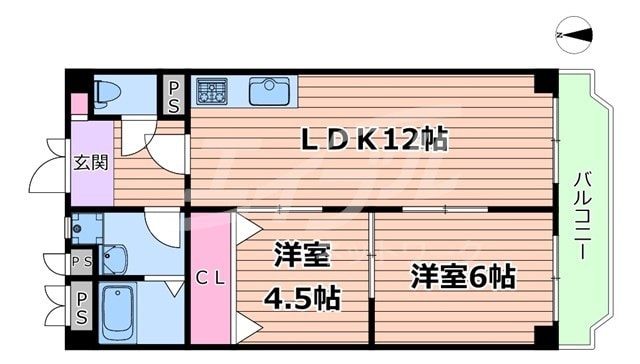 サンライフ藤下の物件間取画像