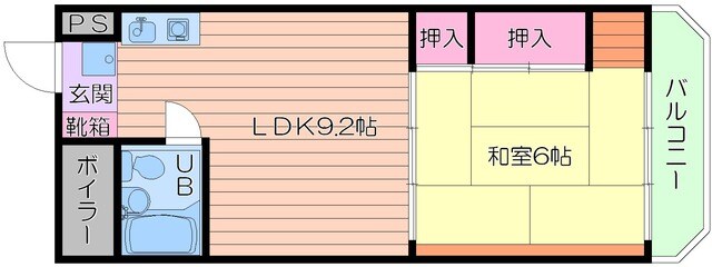 京橋マンションの物件間取画像