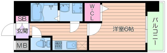 レジュールアッシュ京橋の物件間取画像