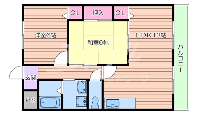 ISM大阪城公園の物件間取画像