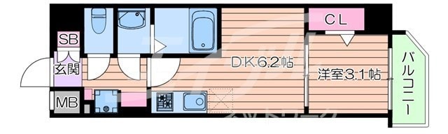 桜ノ宮駅 徒歩7分 7階の物件間取画像