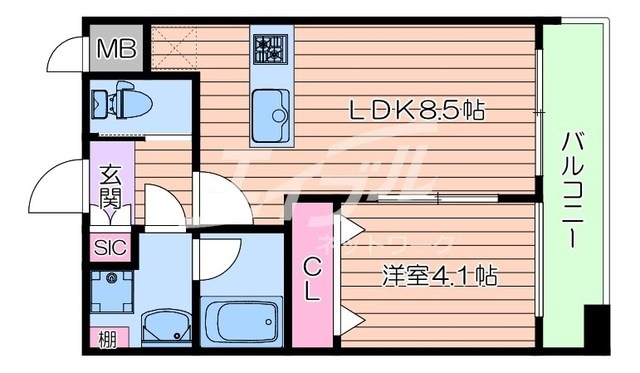 プレジオ城北の物件間取画像