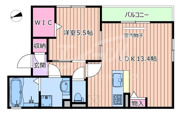 フローラⅡの物件間取画像