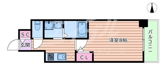 クレアグレイス新森古市の物件間取画像