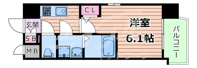 桜ノ宮駅 徒歩3分 10階の物件間取画像