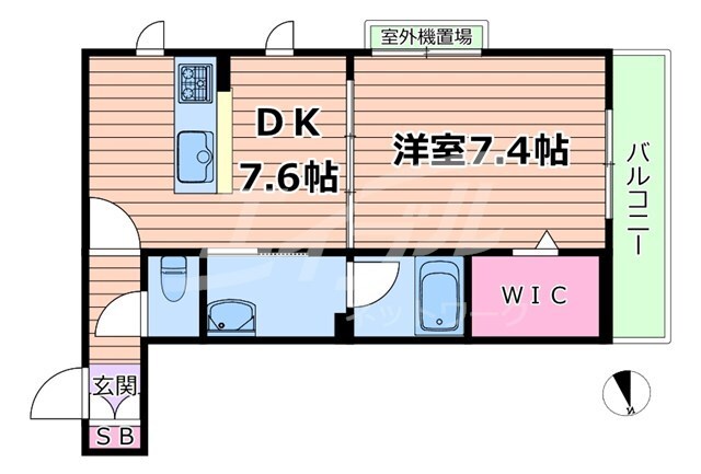 深江橋駅 徒歩4分 1階の物件間取画像
