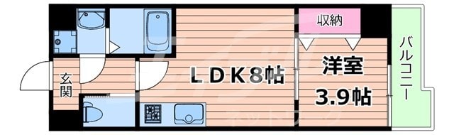 城北公園通駅 徒歩7分 6階の物件間取画像