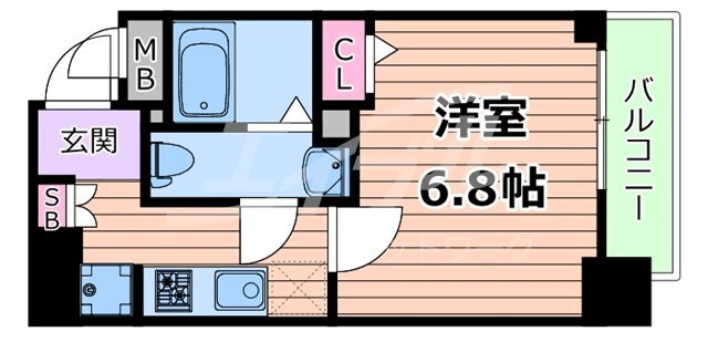 エグゼ大阪城イーストの物件間取画像