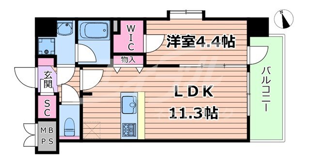 都島駅 徒歩8分 2階の物件間取画像