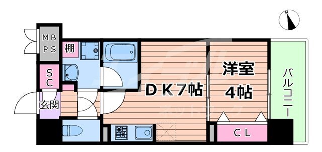 都島駅 徒歩8分 2階の物件間取画像