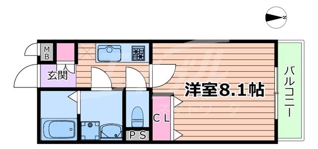 今福鶴見駅 徒歩14分 1階の物件間取画像