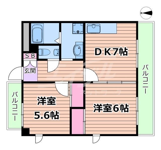 横堤駅 徒歩11分 5階の物件間取画像