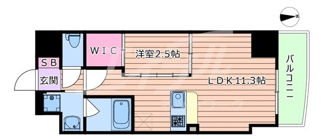 セレニテ堺筋本町リアンの物件間取画像