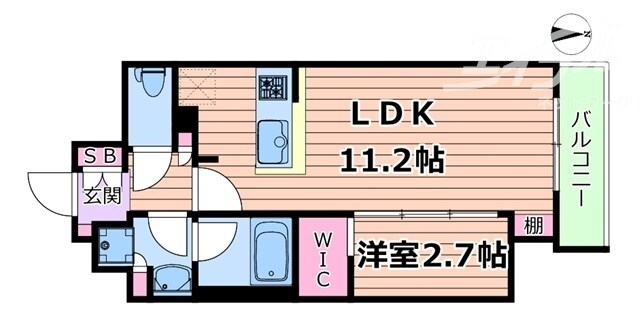 天満橋駅 徒歩5分 B7階の物件間取画像