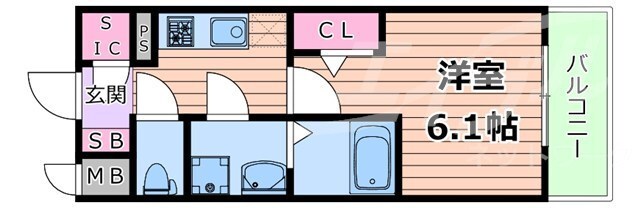 ファーストフィオーレ京橋ノワールの物件間取画像