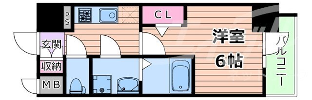 ファーストフィオーレ京橋ノワールの物件間取画像