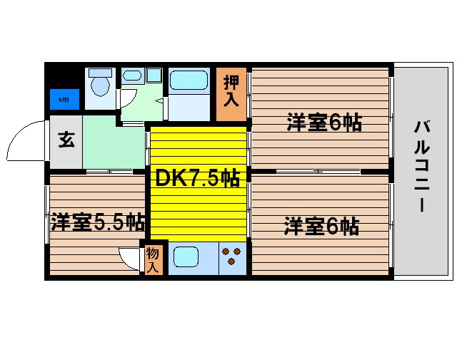 ドムール北梅田の物件間取画像