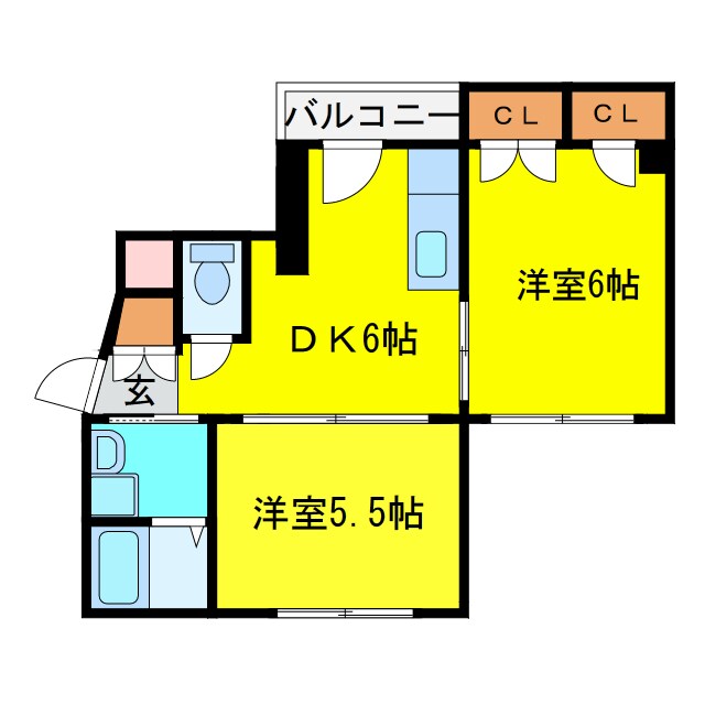 エレガントハイツ藤の物件間取画像