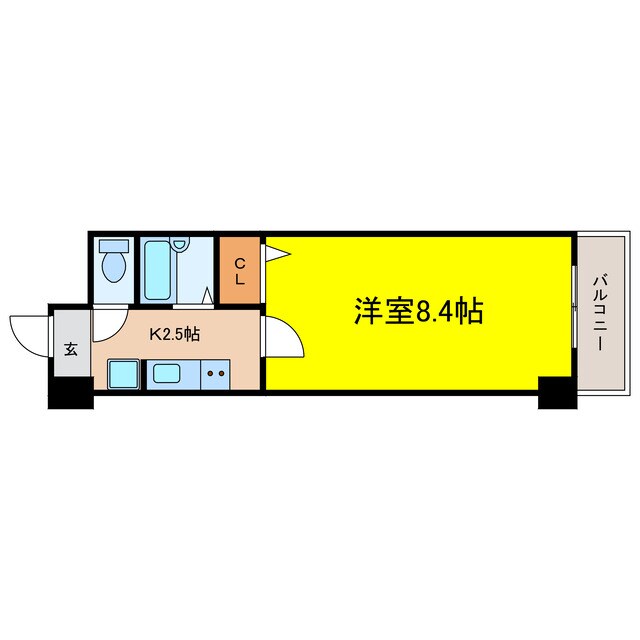 ドミール江戸堀の物件間取画像