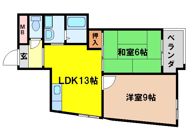 ゼスト大淀の物件間取画像